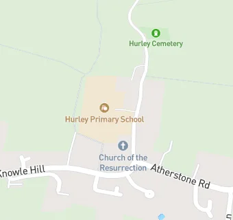 map for Hurley Primary School