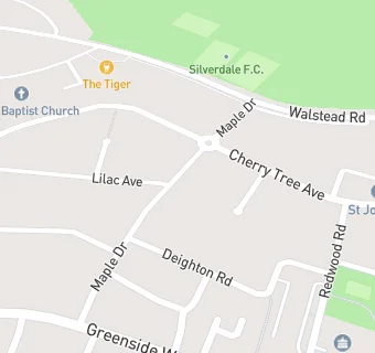 map for Yew Tree Dental Practice