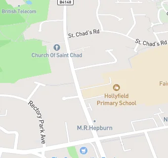 map for Hollyfield Kids Club