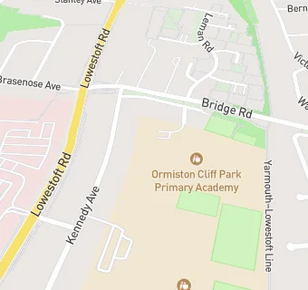 map for Cliff Park Ormiston Academy