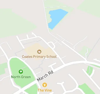 map for Coates Primary School