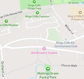 map for Kings Cliffe Ex Servicemens & Social Club