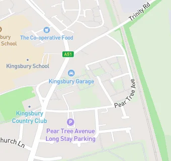 map for Kingsbury