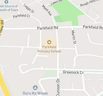 map for Parkfield Primary School