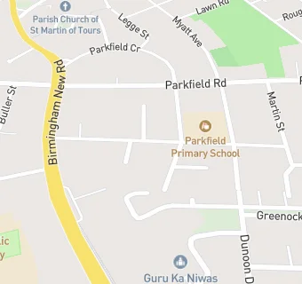 map for Parkfield Primary School