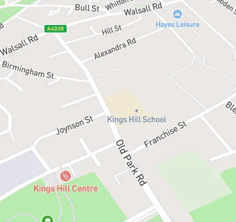 map for Kings Hill Primary School