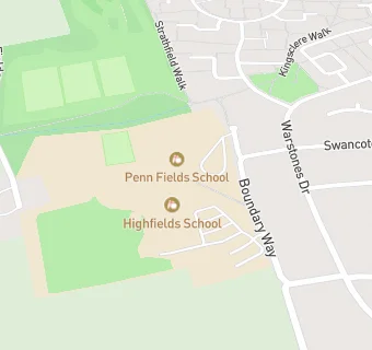 map for Highfields School