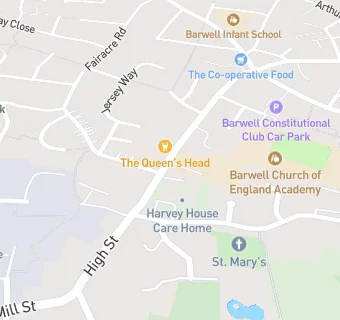 map for Barwell C Of E Academy