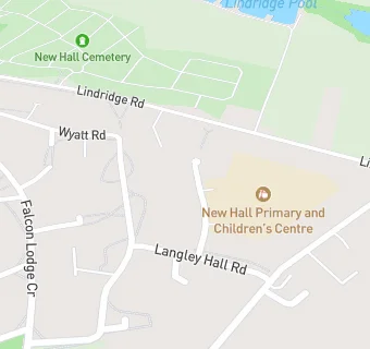 map for New Hall Primary School