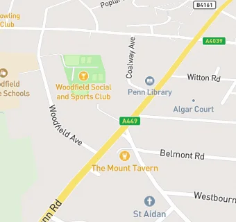 map for Woodfield Social & Sports Club