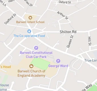 map for Barwell Constitutional Club