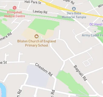 map for Bilston Church Of England Primary School