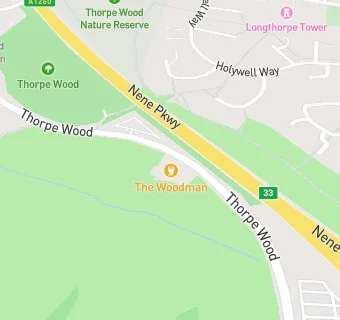 map for Thorpe Wood Golf Course