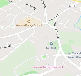 map for Mancetter Memorial Hall