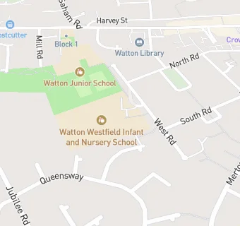 map for Watton Westfield Infant and Nursery School