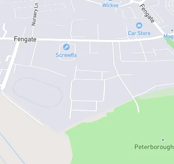 map for Peterborough Rugby Club