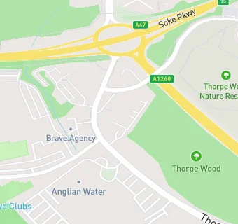 map for Peterborough Police Club