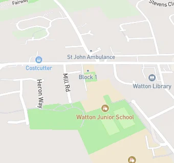 map for Watton Junior School