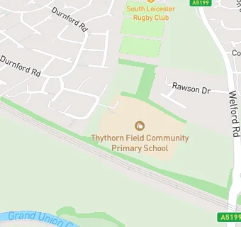 map for Thythorn Field Community Primary School