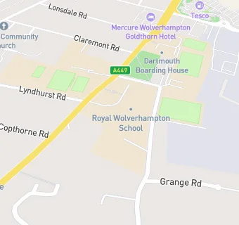 map for The Royal School Wolverhampton