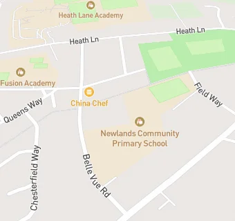 map for Newlands Community Primary School