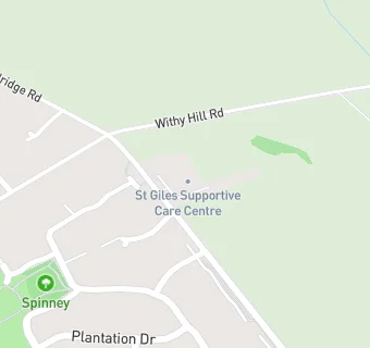 map for St. Giles Hospice - Sutton Cold (Whi