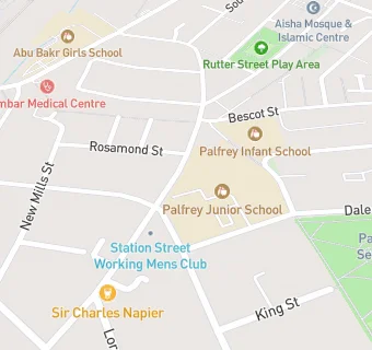 map for Palfrey Junior School