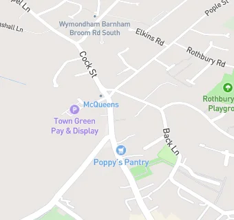 map for Wymondham Methodist Church