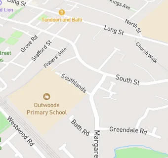 map for Outwoods Primary School