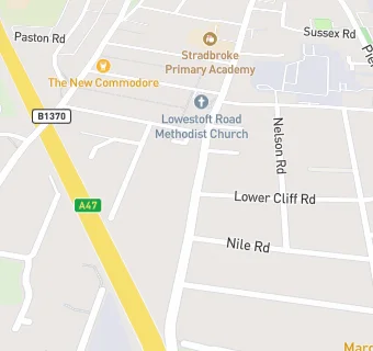 map for Mydentist, Lowestoft Road, Gorleston-On-Sea