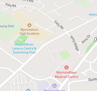 map for Wymondham Dell Bowls Club