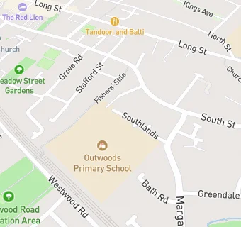 map for Educaterers Ltd at Outwoods Primary School