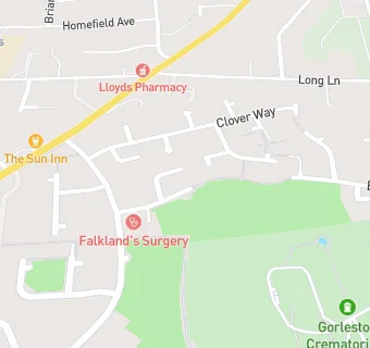 map for Falkland Surgery