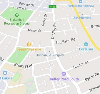 map for Duncan Street Primary Care Partnership