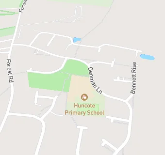 map for Huncote Community Primary School