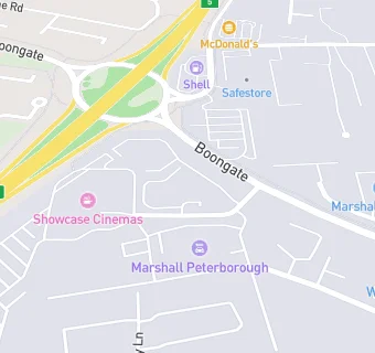 map for Marshall Land Rover Peterborough
