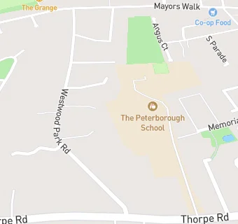 map for The Peterborough School Ltd