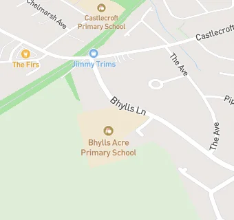 map for Bhylls Acre Primary School