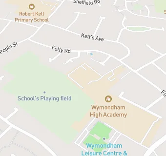 map for Wymondham High Academy