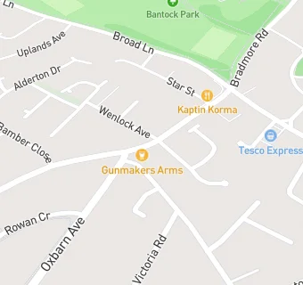 map for The Gunmakers Arms