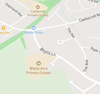 map for Shire Services @ Bhylls Acre Primary School