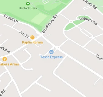 map for Tesco Express