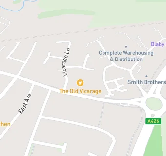 map for The Old Vicarage