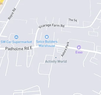 map for Padholme Road Filling Station