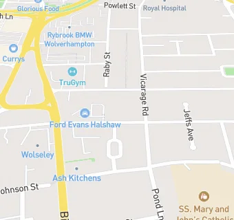 map for All Saints Medical Practice