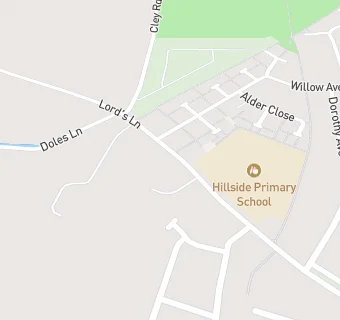 map for Waterfall Elior Ltd at Hillside Primary School