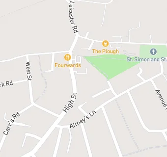 map for St Simon And St Jude Parish Hall