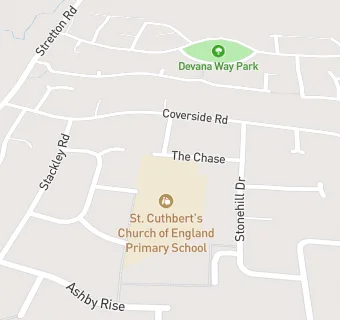 map for Great Glen St Cuthbert's Church of England Primary School