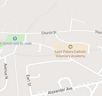 map for St Peters Catholic Primary School