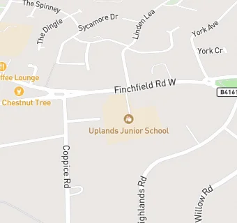 map for Uplands Junior School